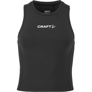 Craft Rush 2.0 Crop Top Dames - Zwart | Maat: XXL