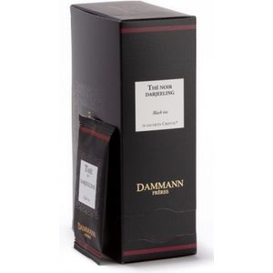 Dammann Freres Thee Darjeeling 24 verpakte cristal zakjes - Zwarte thee uit India - composteerbare theebuiltjes