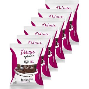 Feeling OK | Delizia Cacao Mini Koekjes | 6 stuks | 6 x 50 gram