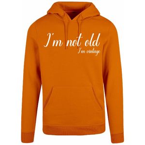 7311 - Hoodie - I'm not old-Paradise Orange-S