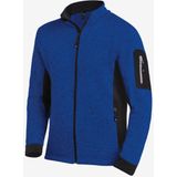 FHB Christoph Herenvest Tricotfleece Korenblauw-Zwart maat XS