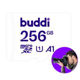Buddi MicroSDXC 256GB - Inclusief Adapter - Wit