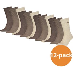 Puma Sportsokken Light Brown Melange 12-pack
