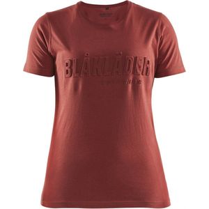 Blaklader Dames T-shirt 3D 3431-1042 - Gebrand rood - M