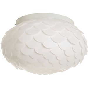 Lindby - plafondlamp - 3 lichts - metaal, kunststof - H: 30 cm - E27 - wit, chroom