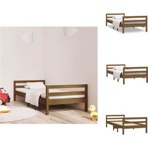 vidaXL Houten Bedframe - Klassiek - Bedbodem - 90 x 200 cm - Ken- Massief Grenenhout - Bed