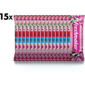 Freshmaker Rose Natte Zakdoekjes Voordeelbundel - 15x15 Stuks | Compact & Verfrissend