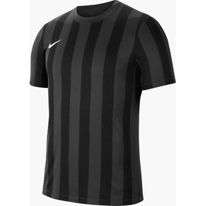 Nike - Striped Division IV Shirt - Korte Mouw - Antraciet - Kinderen
