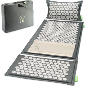 Acupressuurmat XL met Kussen en Tas voor Massage en Ontspanning van Nek en Schouders - Effectieve Rugmassage en Pijnverlichting