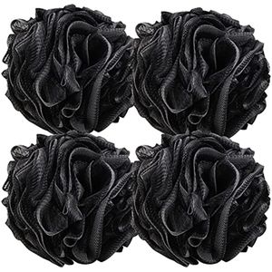 4 Packs XL Douche Loofahs - Bad Spons voor Diepe Lichaamsreiniging
