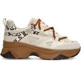 SACHA - Sneakers - Grijs - Laag - Dierenprint