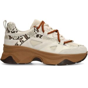 SACHA - Sneakers - Grijs - Laag - Dierenprint