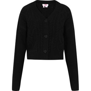 MYMO - Gebreid Vest - Zwart