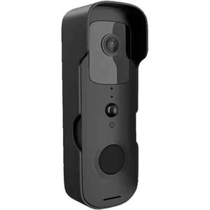 1080P deurbelcamera, slimme draadloze videodeurbel, beveiligingsintercom, beveiligingsdeurbel（zwart）