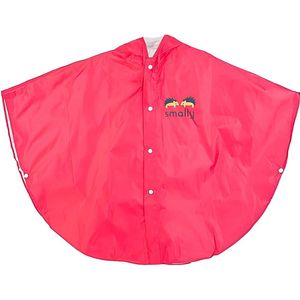 Unisex Kinderregenjas met Kap - 100% Waterdicht en Ademend - Roze - M
