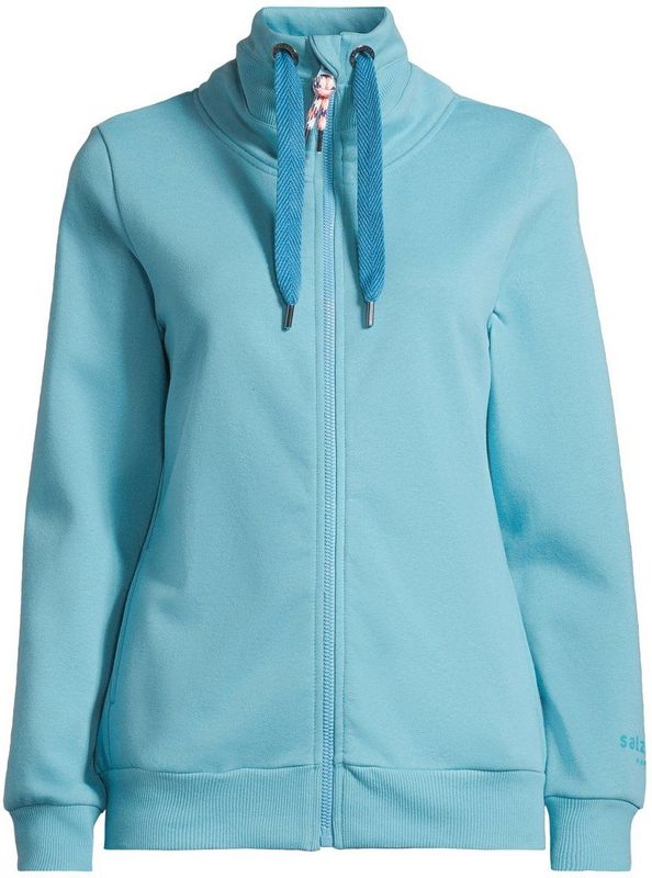 salzhaut - RACKELN - Sweatvest - Turquoise