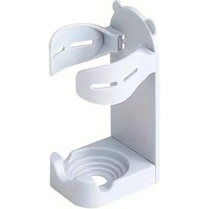 Witte Ruimtebesparende Badkamer Organizer - Wandgemonteerde Houder zonder Boren voor Scheerapparaten & Elektrische Tandenborstels - Verstelbare Haken, Geschikt voor Philips, Oral-B en Meer