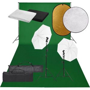 The Living Store Fotostudio set - 5500K - 84 cm - aluminium - 13W - E27 - 78-230 cm - 75-210 cm - 155-300 cm - 85x15x15 cm - 600x300 cm - 110 cm - 1.5x1 m - 2 tassen