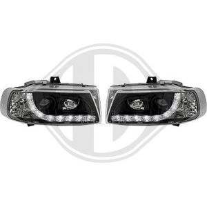 Seat - Diederichs 7423485 - Koplampen Set - Chroom - Transparent - Zwart - Voor Voertuigen Met Lichthoogteregeling