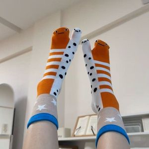 Palingteensokken - ademende sokken van puur katoen, ademend, speels patroon van puur katoen, grillig en nieuw, uniek en comfortabel voor vrouwen
