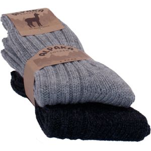 Alpaka warme sokken winter - prijs per twee paar - 40% alpaka
