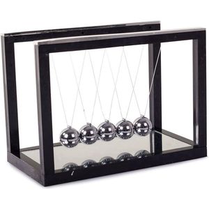 SOROH | Newton pendel balance ballen - Pendulum - 5 Ballance balls - Science - Natuurkunde - Zwarte basis