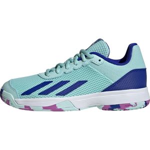 adidas Performance Courtflash Tennis Schoenen - Kinderen - Turquoise- 33