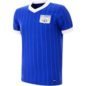COPA - FC Zurich Uitshirt 1981 Retro Voetbalshirt - Heren - Blauw - XS