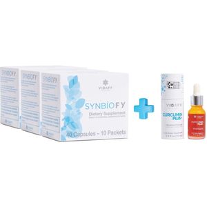 1x Curcumin Plus 15ml + 3x SYNBIOFY 40 capsules | Vidafy