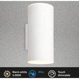 Briloner - Lampe d'extérieur - Lima - Aanraken - dimbaar in stappen - Opladen via USB - oplaadbare batterij - spatwater bescherming - 15,5 x 7 x 8 cm - Zwart