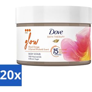 Dove Bath Therapy Glow Bodyscrub 295 ml - Bulkverpakking - 20 stuks