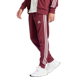 adidas Sportswear Essentials French Terry Tapered Cuff 3-Stripes Broek - Heren - Bordeaux- L