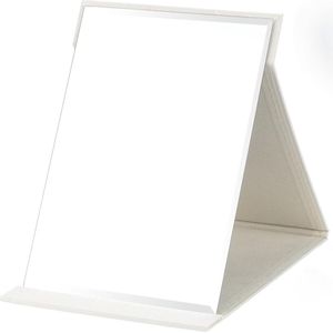 Travel Mirror - Vouwbare Draagbare Makeup Spiegel - PU Leer - Desk Spiegel voor Kantoor, Thuis, Reizen