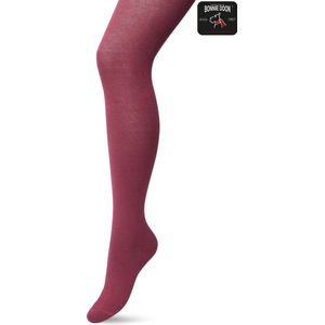 Bonnie Doon Biologisch Katoenen Maillot Dames Oud Roze maat 40/42 L - Uitstekende pasvorm - Gladde Naden - OEKO-TEX gecertificeerd - Bio Cotton Tights - Duurzaam en Huidvriendelijk Bio Katoen - Roze/Rood - Pink - Mesa Rose - BP051900.280