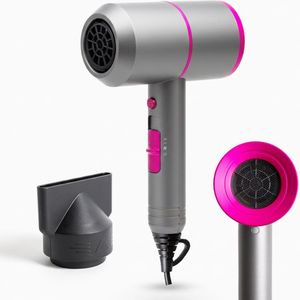 MLN Ionische Haardroger – Krachtige Föhn met Coolshot – 3 Warmtestanden + Diffuser – Zwart