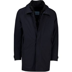 Pierre Cardin - Winterjas - Donkerblauw - Modern Fit - Hoge Hals