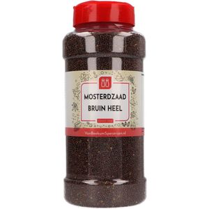 Van Beekum Specerijen - Mosterdzaad Bruin Heel - Strooibus 700 gram