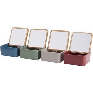 DAY Bamboo Sieradendoosje met spiegel Grijs