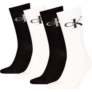Calvin Klein - CKJ MEN SOCK - Huissokken - Wit/zwart - Set van 4