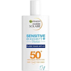 AMBRE SOLAIRE Garnier Sensitive expert anti-UV gezichtsvloeistof SPF50 - 40 ml