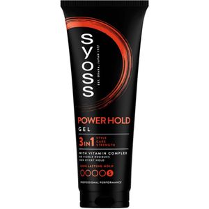 Syoss - Power Hold - Haargel - Extra Sterke Fixatie - 250 ml - 1 stuk