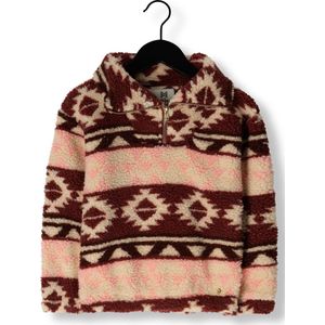 Koko Noko Q52919 Truien & Vesten Meisjes - Sweater - Hoodie - Vest- Rood - Maat 122