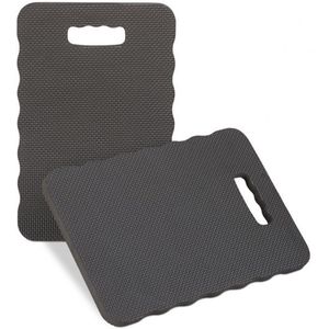 Doodadeals® - 2 Pack Kniemat Donkergrijs – Kniebescherming Tuin – Kniekussen Tuin 40x26 cm – Comfortabel & Stevig