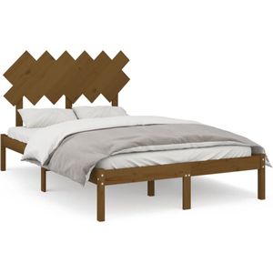 VidaXL Bedframe Massief Hout Honingbruin 120x200 cm