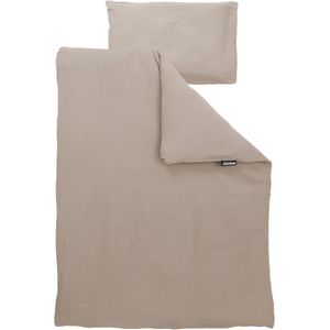 Snoozzz Dekbedovertrek Ledikant - 100x135cm - 100% Hydrofiel Katoen - Sand