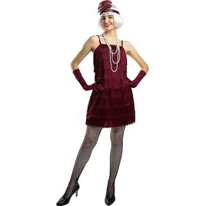 FUNIDELIA 1920s Flapper kostuum in kastanjebruin - Maat: XS