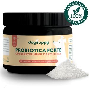 Probiotica Forte POEDER| Voor honden allergisch voor Zetmeel en Eiwitten | Ondersteunt Darmflora & Spijsvertering | Anti-jeuk | Hondensupplementen | Hondensnacks | Geschenk bij elke bestelling | 180 gram