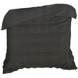 Dekbedovertrek - Zwart - Katoen - 1 x Dekbedovertrek 160 x 200