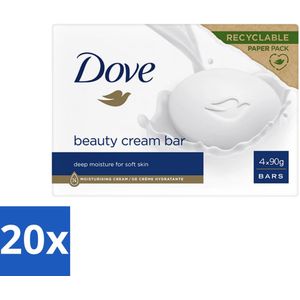 20 x Dove Original - Zeep - Beauty Cream Bar - 360 g - Gevoelige Huid - Dagelijks Gebruik