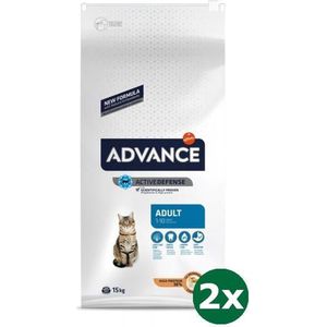 Advance cat adult chicken / rice kattenvoer 2x 15 kg